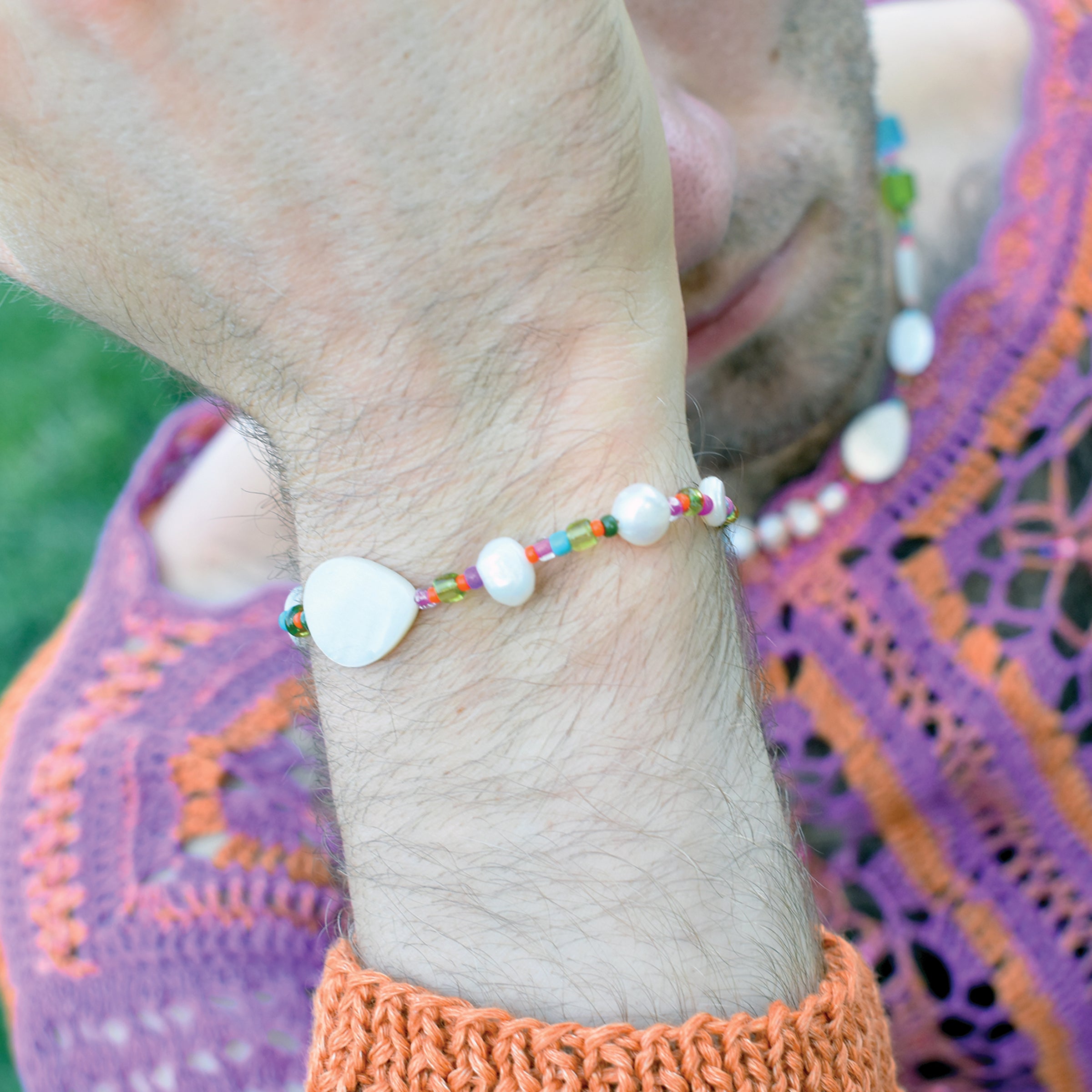 Makers Freshwater Pearl and Shell Bracelet