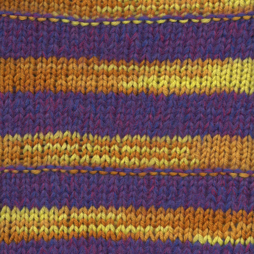 Patchwork Intarsia Crew-Neck Sweater