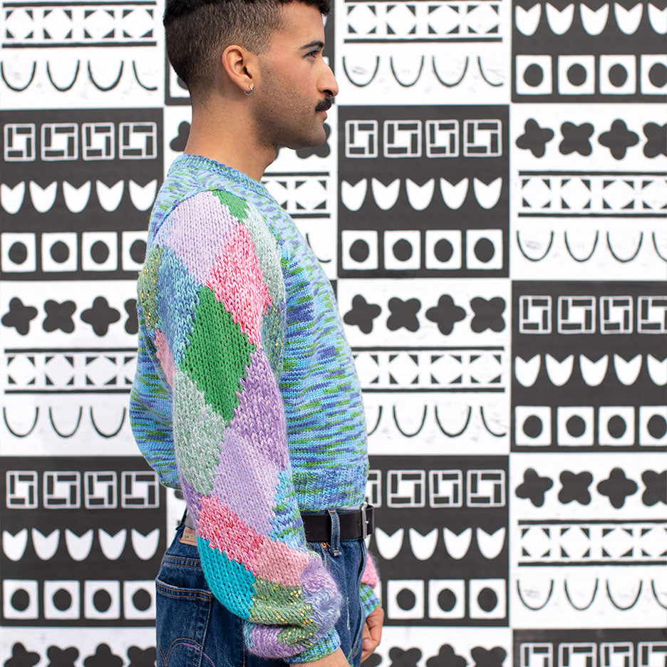 Bastian-Squared Inset Sleeve Sweater