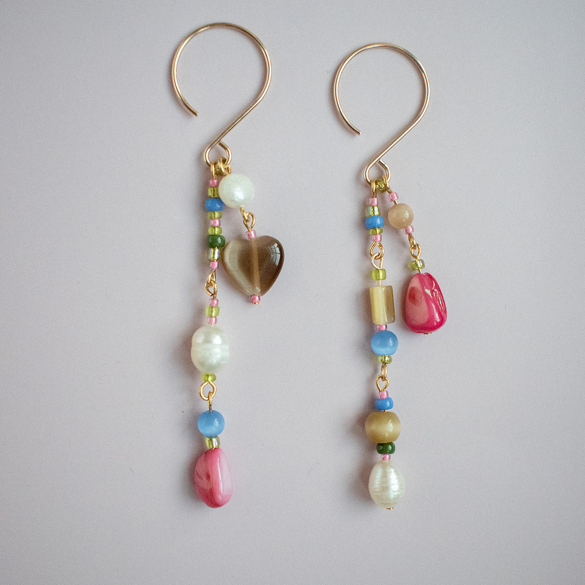 Delaford Pearl Hoop Dangle Earrings