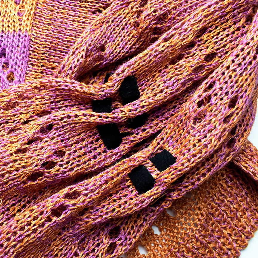 Crochet + Knit Stripe Boat-Neck Sweater