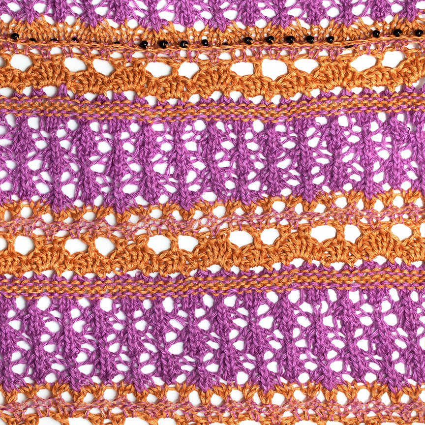 Crochet + Knit Stripe Boat-Neck Sweater