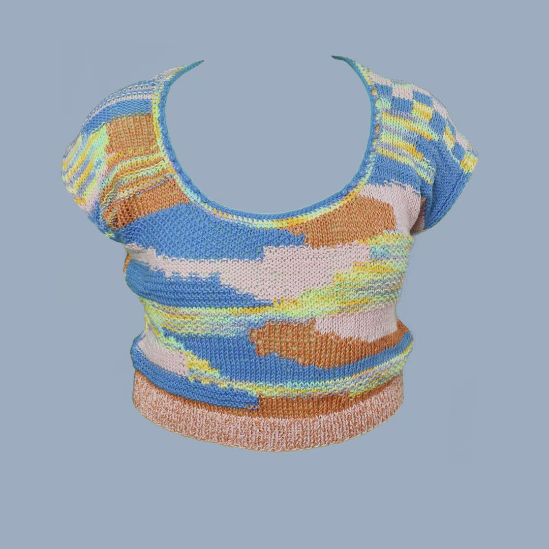 Hazy Atlas Intarsia Sweater