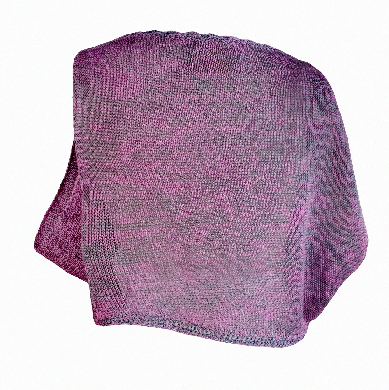 Linen Cotton Melange Hand Knit Drape Top