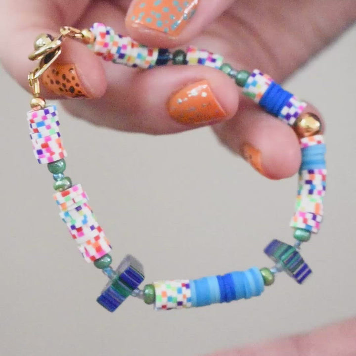 Surfers Clay Disc Bracelet