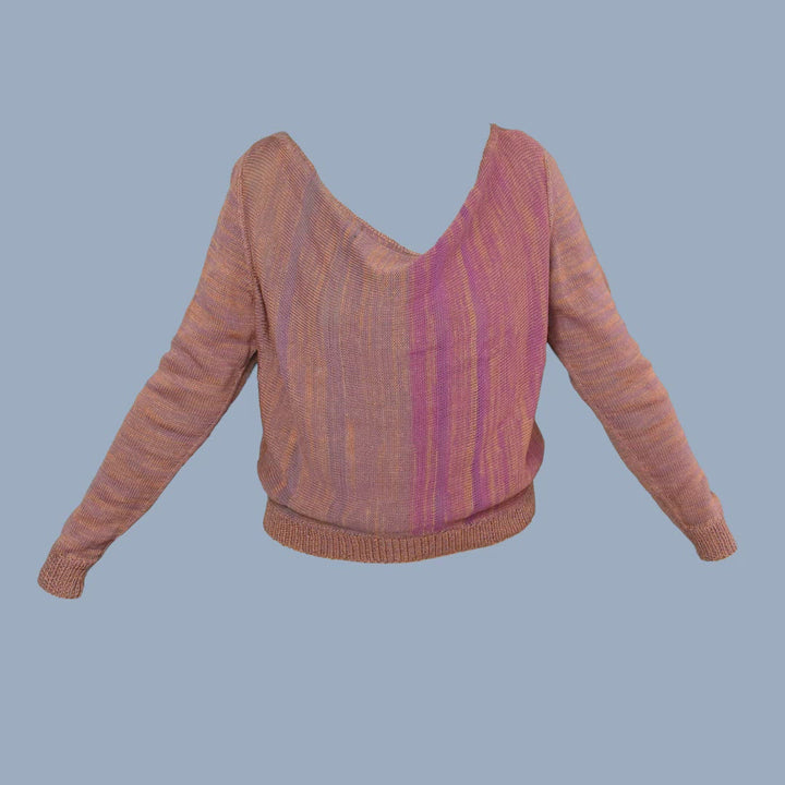 Reversible Cowl-Neck Sweater