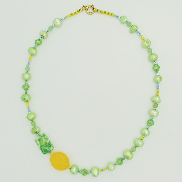Eduardo Pearl And Glass Necklace