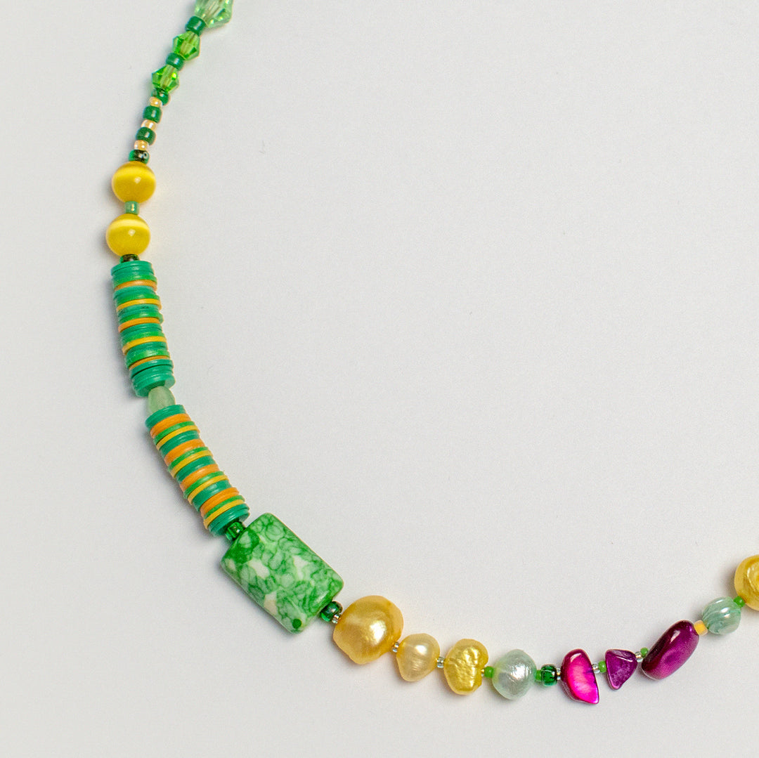 Alli Freshwater Pearl and Ceramic Necklace