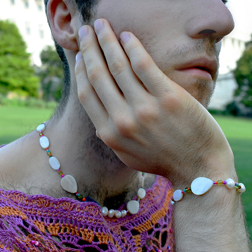 Makers Freshwater Pearl and Shell Bracelet