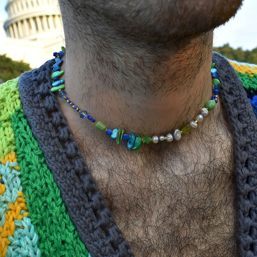 Bud Freshwater Pearl and Shell Necklace