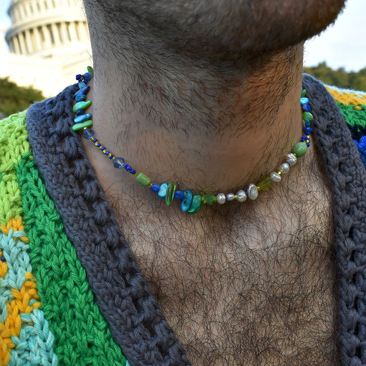 Bud Freshwater Pearl and Shell Necklace