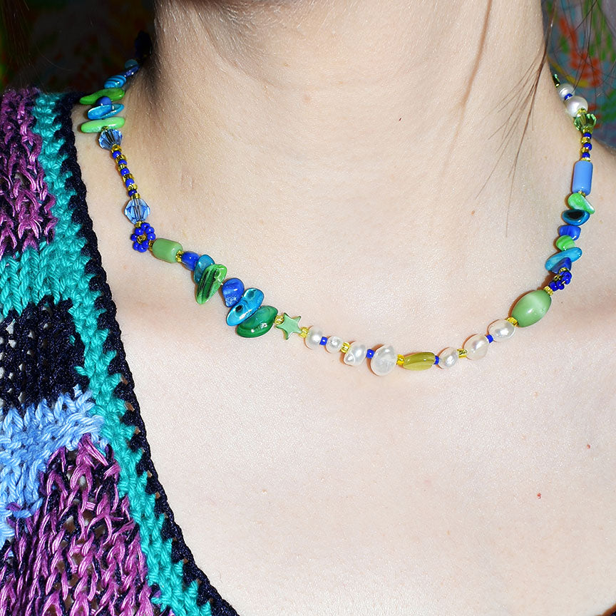 Bud Freshwater Pearl and Shell Necklace