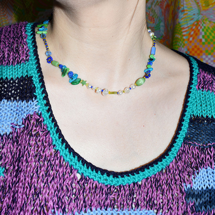 Bud Freshwater Pearl and Shell Necklace