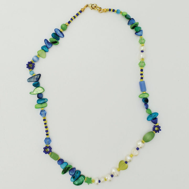 Bud Freshwater Pearl and Shell Necklace