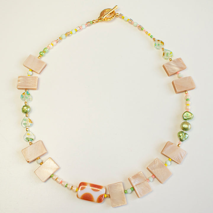 Keystone Pearl And Shell Necklace