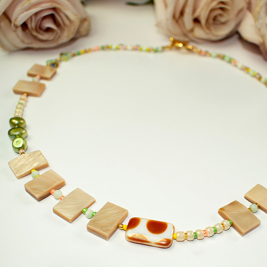 Keystone Pearl And Shell Necklace