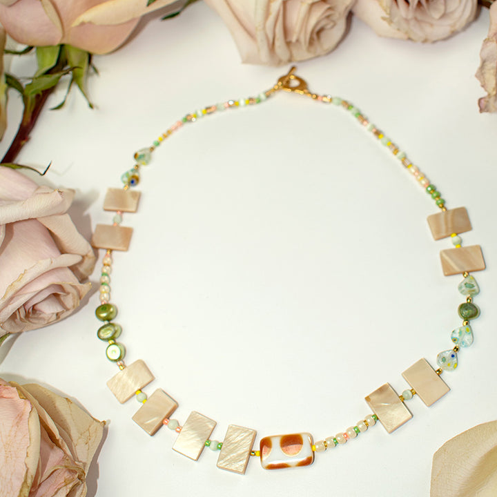 Keystone Pearl And Shell Necklace