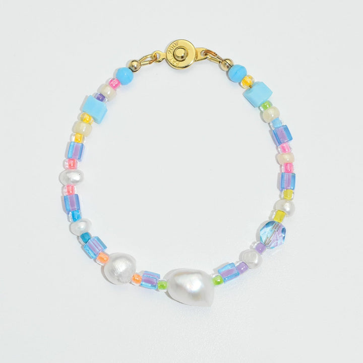 Pastel Rainbow Freshwater Pearl Bracelet