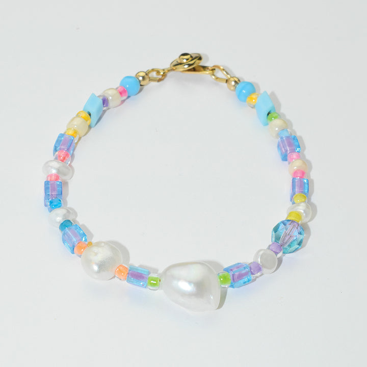 Pastel Rainbow Freshwater Pearl Bracelet