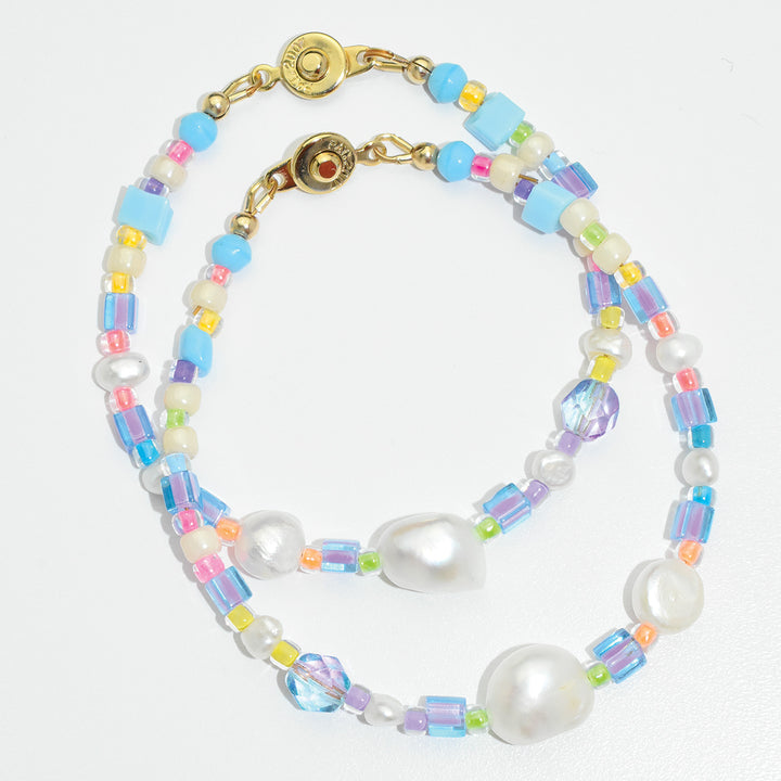 Pastel Rainbow Freshwater Pearl Bracelet