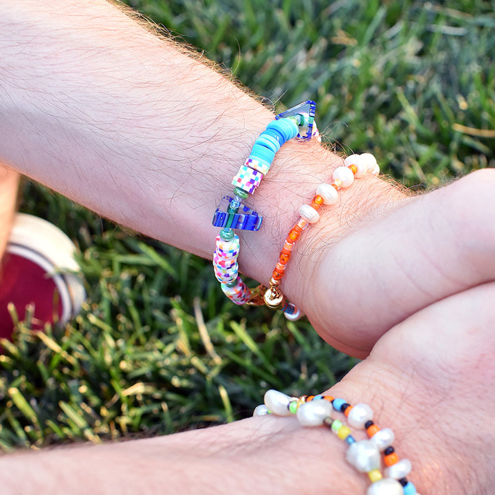 Surfers Clay Disc Bracelet