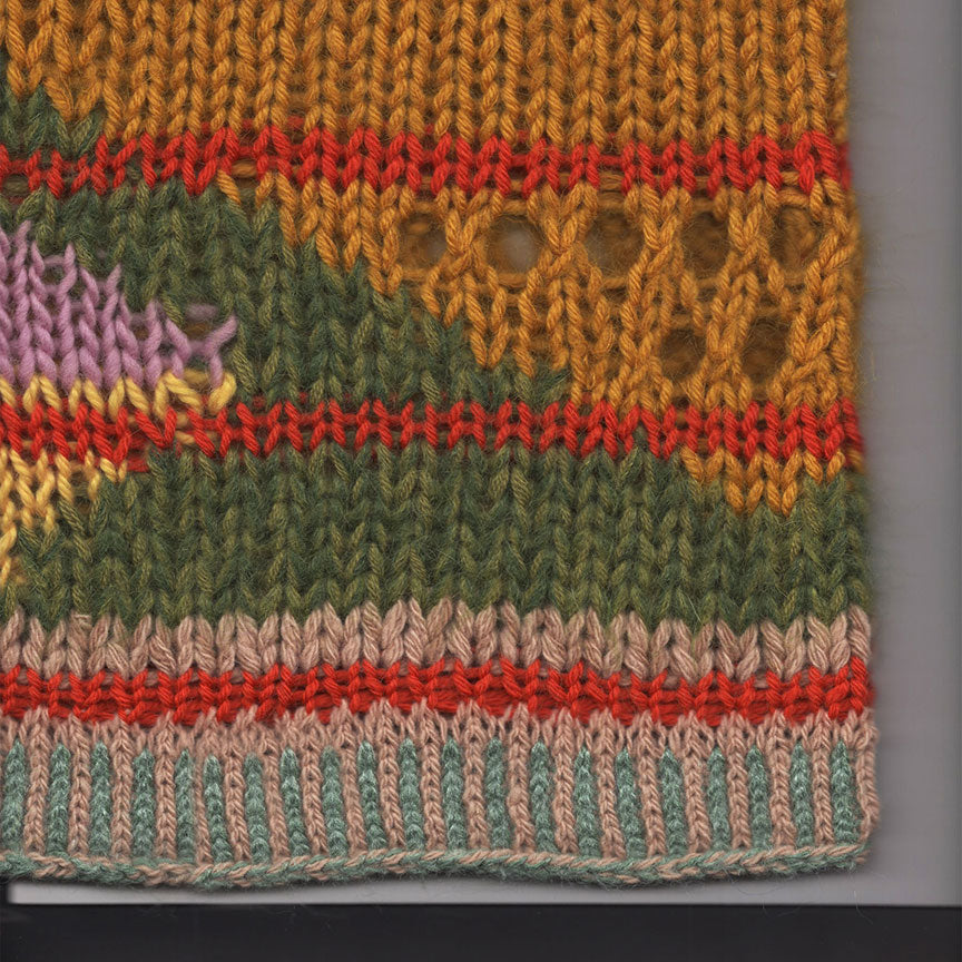 LANDSCAPE CREW-NECK STRIPED SWEATER