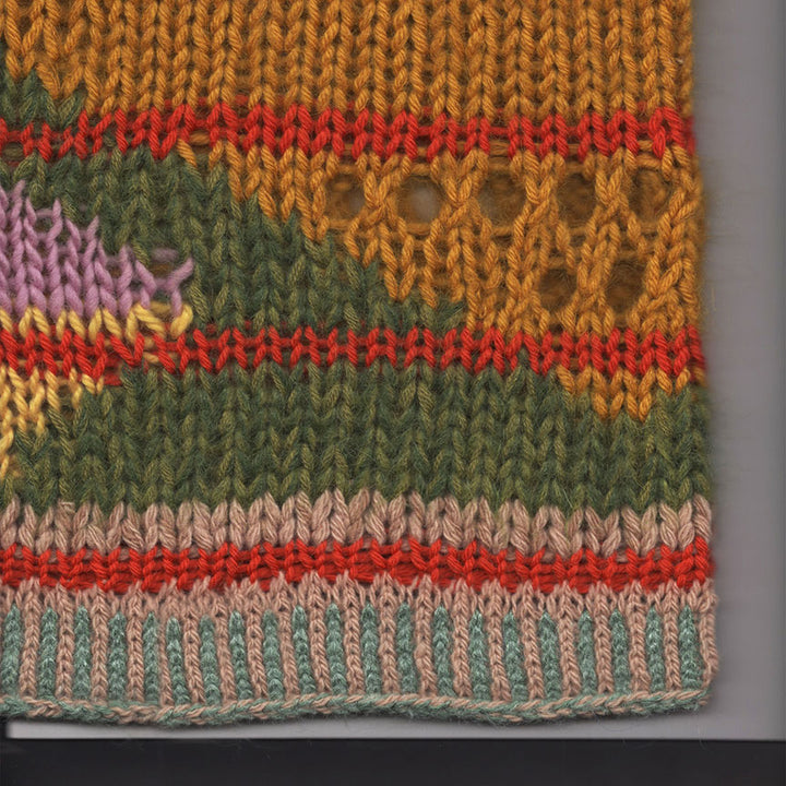 LANDSCAPE CREW-NECK STRIPED SWEATER