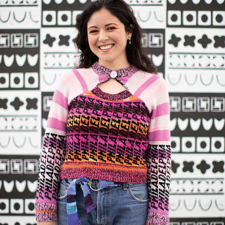 Key-Hole Philadelphia Jacquard Sweater