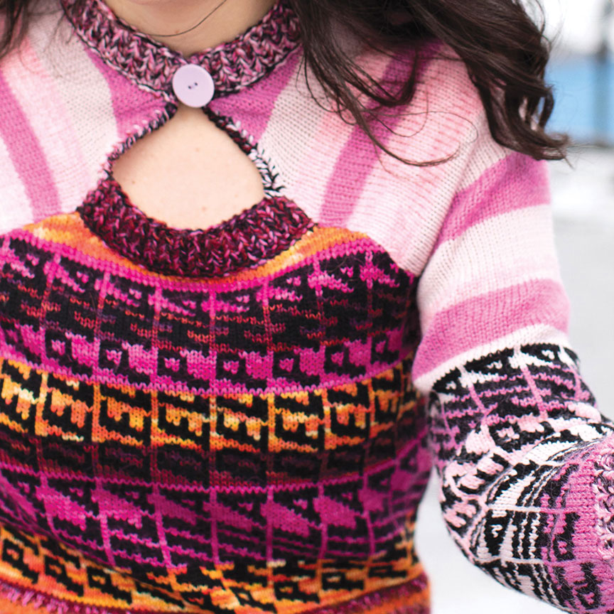 Key-Hole Philadelphia Jacquard Sweater