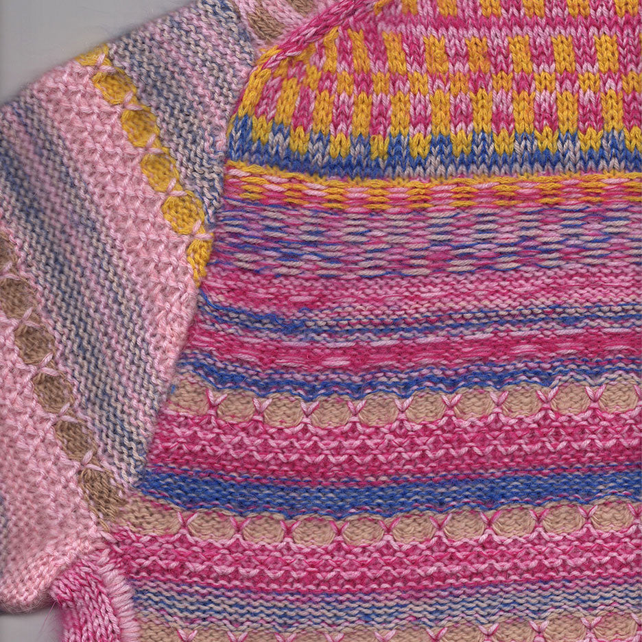 Light and Dark Crew-Neck Sweater