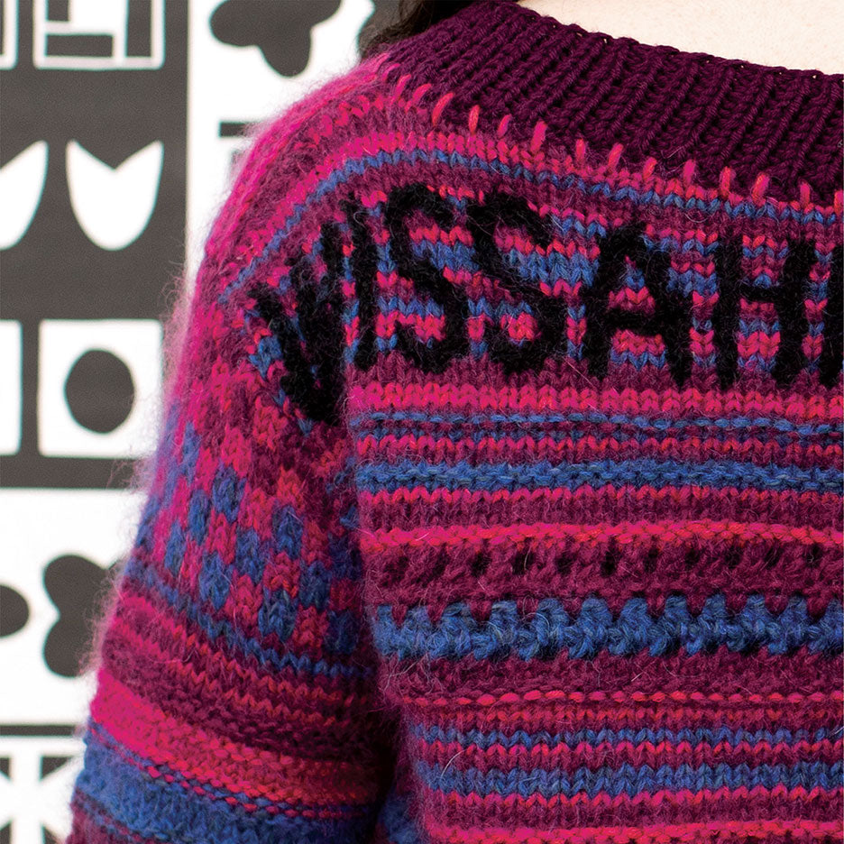 Asymmetrical V-Neck Sweater