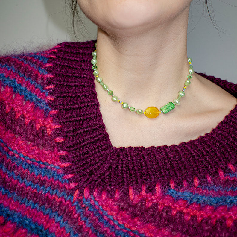 Asymmetrical V-Neck Sweater