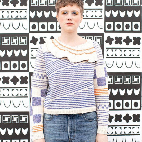 Asymmetrical Ruffle Sweater