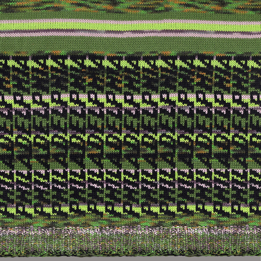 Asymmetrical V-Neck Philadelphia Sweater in Greens