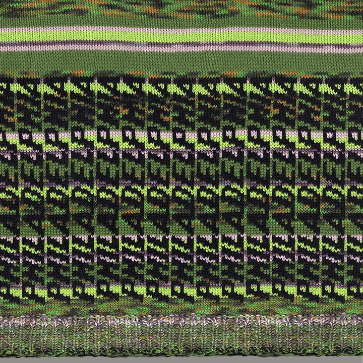 Asymmetrical V-Neck Philadelphia Sweater in Greens