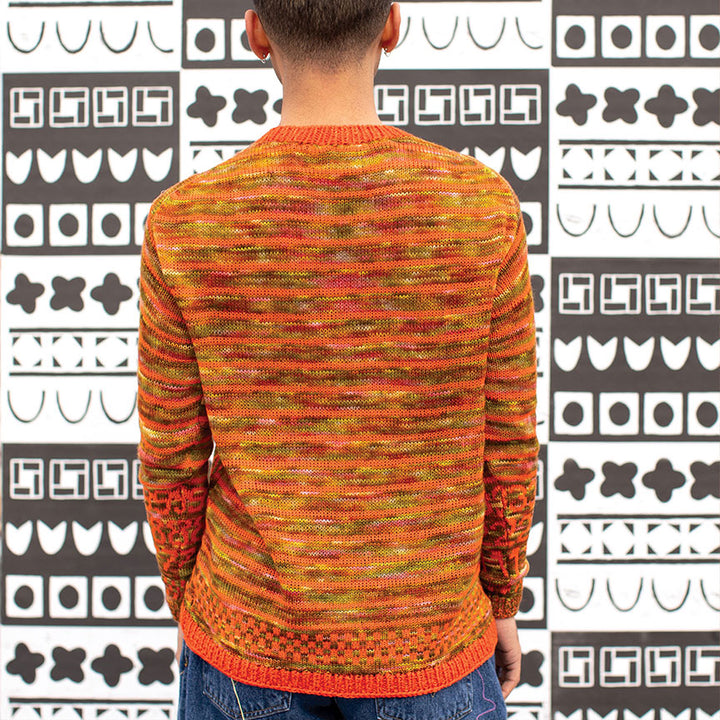 Snug Crew-Neck Number Sweater