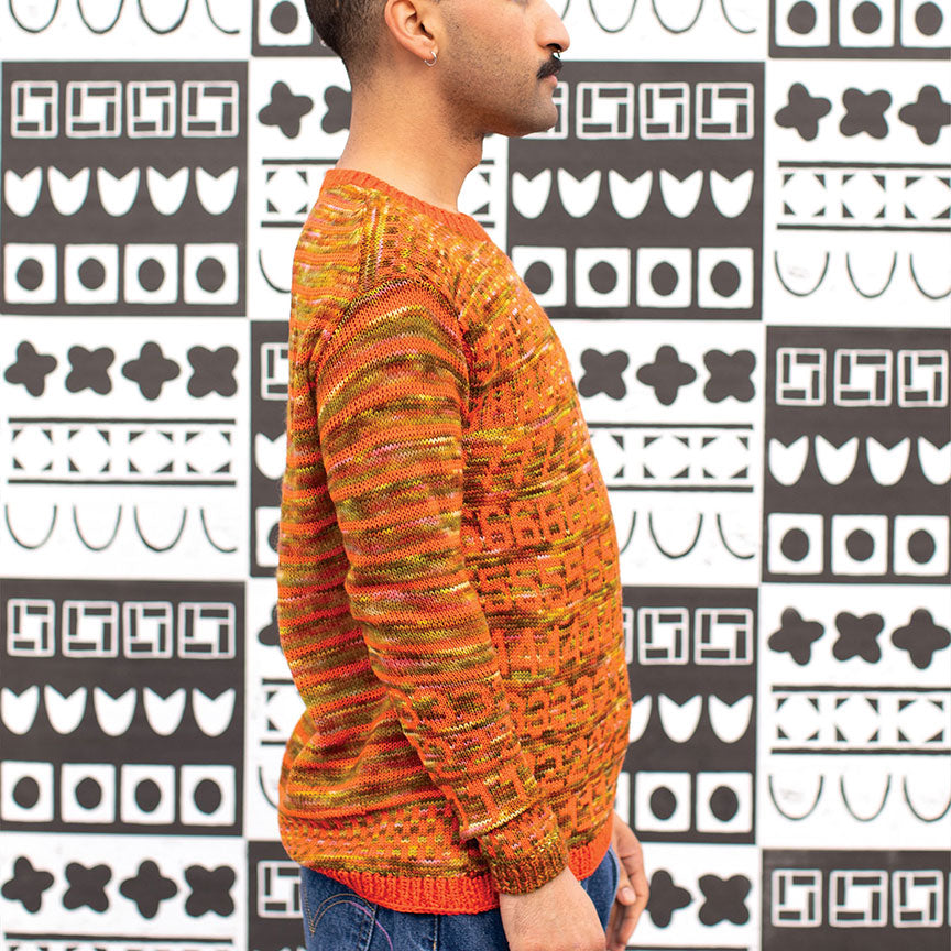 Snug Crew-Neck Number Sweater