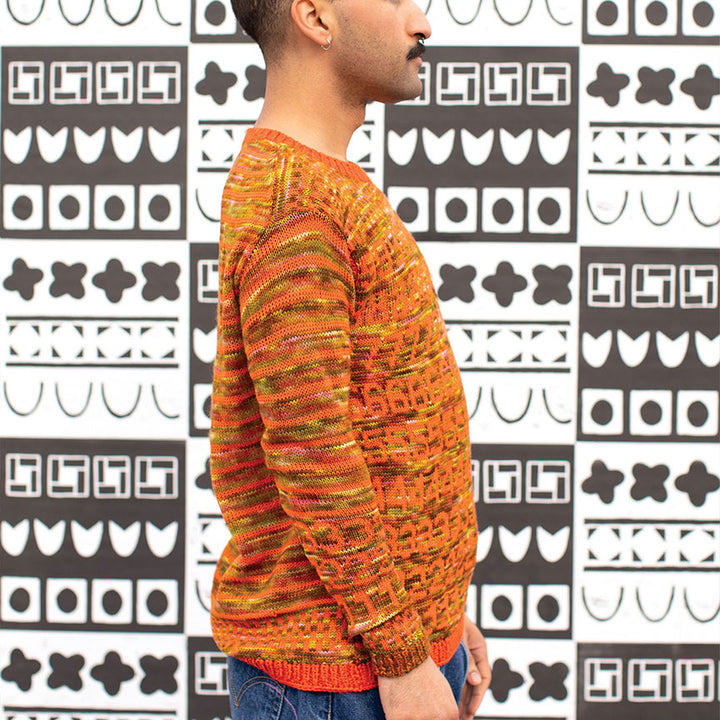 Snug Crew-Neck Number Sweater