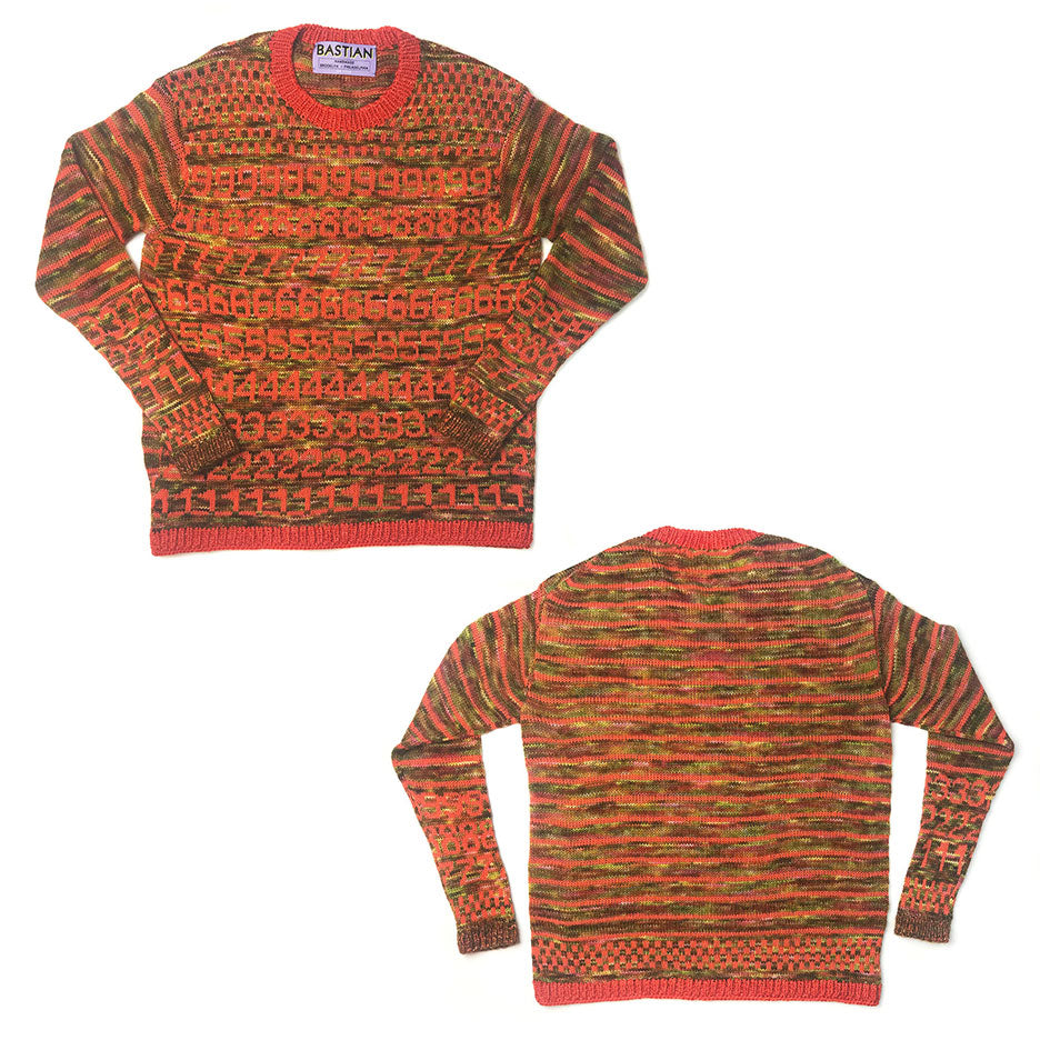 Snug Crew-Neck Number Sweater