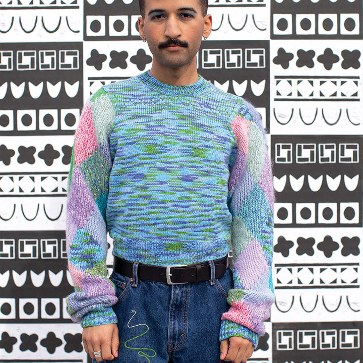 Bastian-Squared Inset Sleeve Sweater