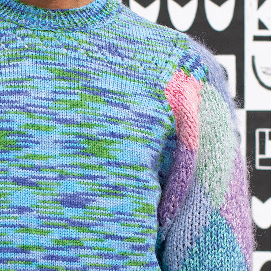 Bastian-Squared Inset Sleeve Sweater