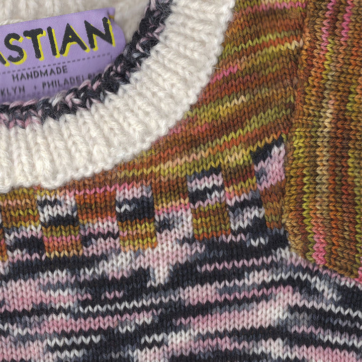 Slouchy Bastian-Squared Inset Sleeve Sweater