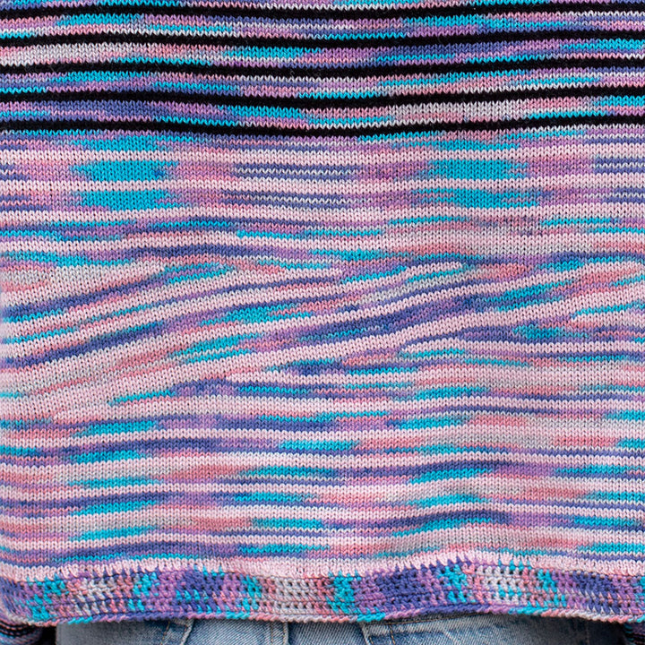 Circle Neckline Cropped Sweater