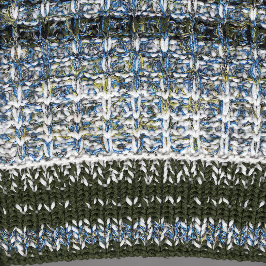 V-Neck Gradient Sweater Vest With Dog Patch