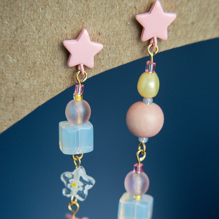 Woodhouse Pearl and Coral Dangle Earrings