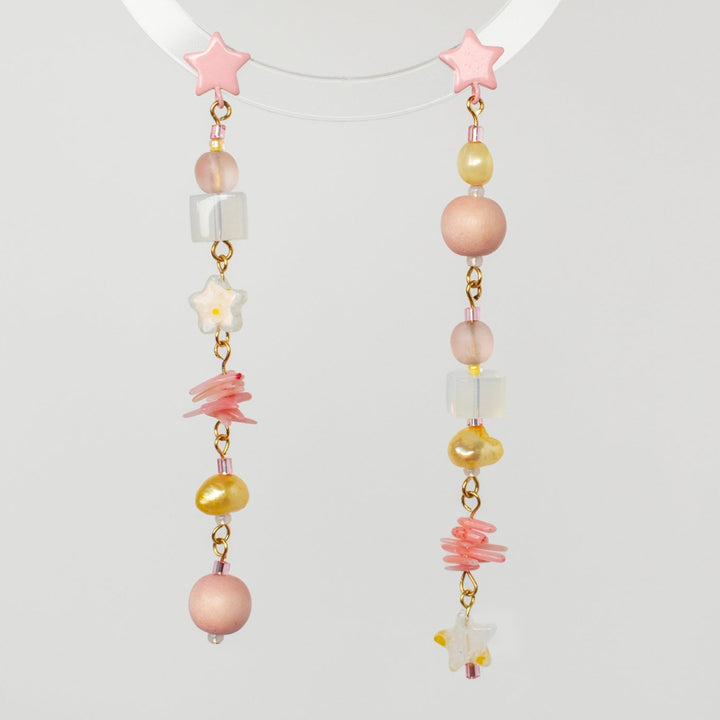 Woodhouse Pearl and Coral Dangle Earrings