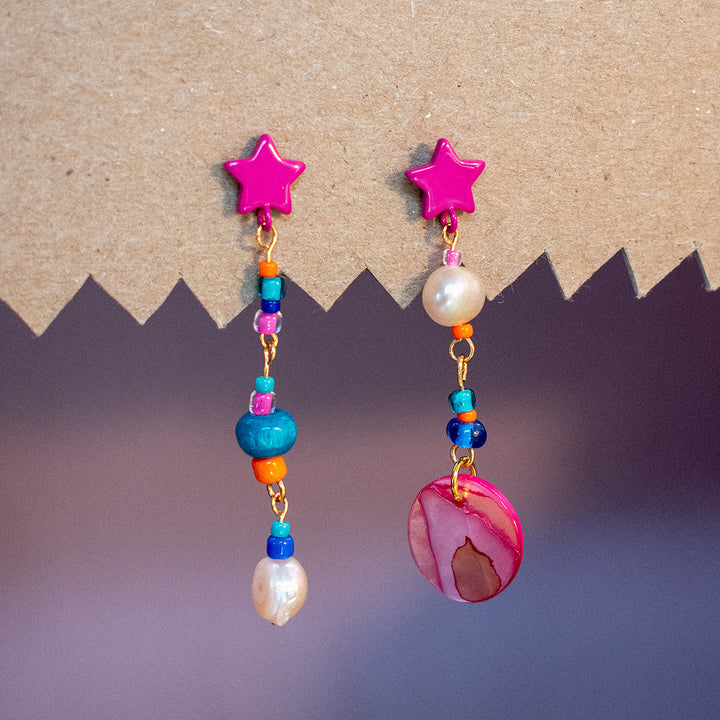 Elliot Freshwater Pearl and Shell Earrings