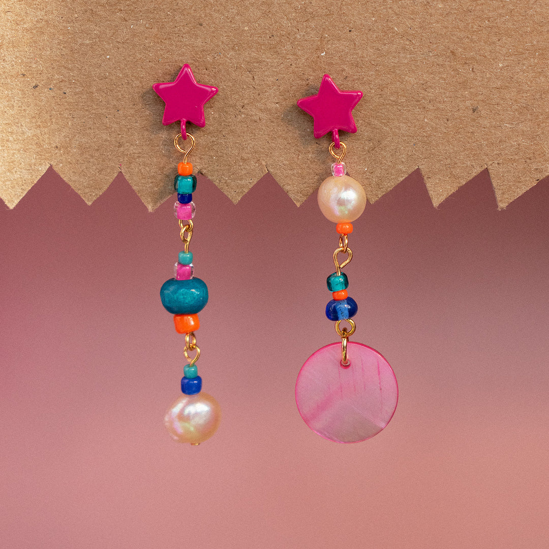 Elliot Freshwater Pearl and Shell Earrings