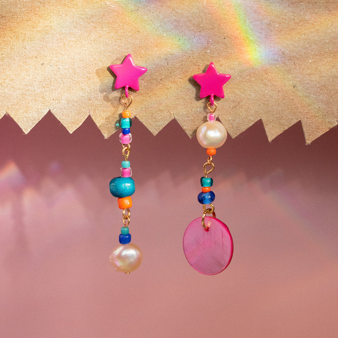 Elliot Freshwater Pearl and Shell Earrings