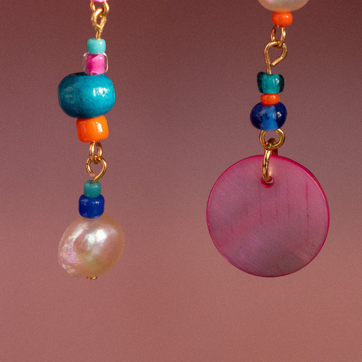 Elliot Freshwater Pearl and Shell Earrings